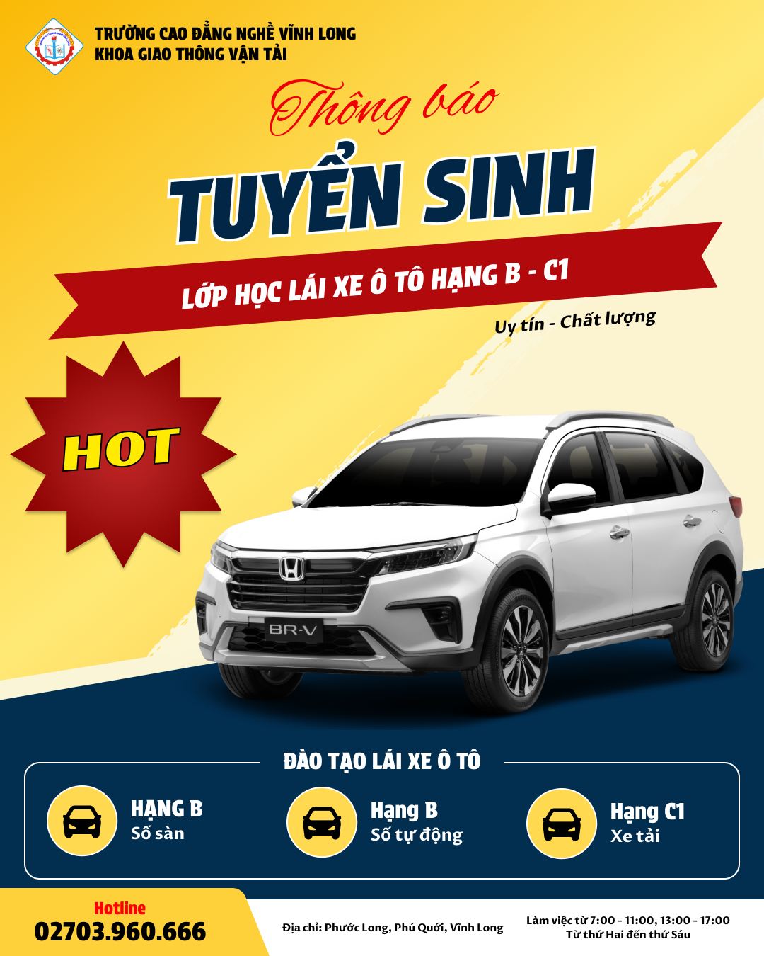 Tuyển sinh ô tô